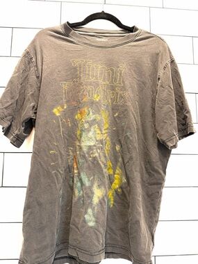 Gray Jimi Hendrix Graphic Band Tee l